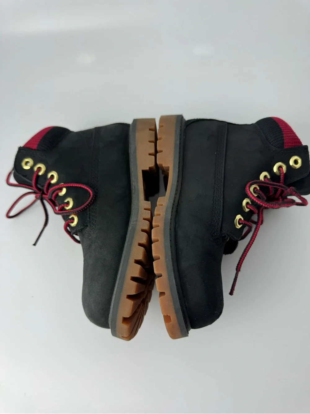 Timberland Black Red Boots - Kids 11